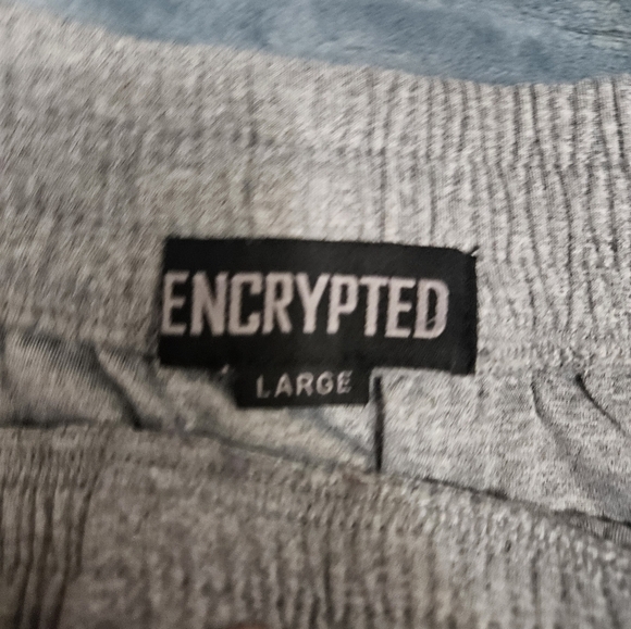 Men's Gray Encrypted Athletic Shorts! - Picture 2 of 5